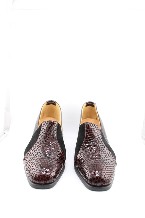 DFC Relax Snake skin Patterned Wedge Loafers